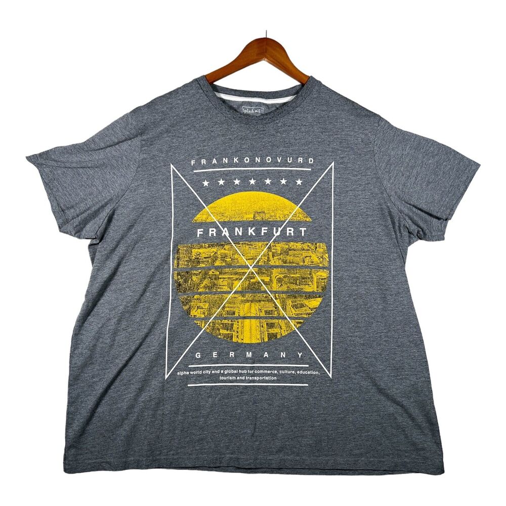 Frankfurt Germany Shirt Men's German Travel Europe Frankonovurd Alpha World 3XL